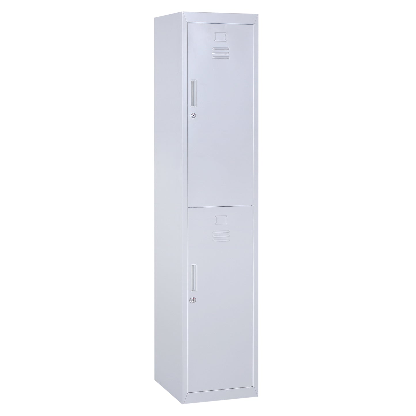 Dulap Metalic Haine – 4 Rafturi, 2 Usi, Gri 38×46×180 cm