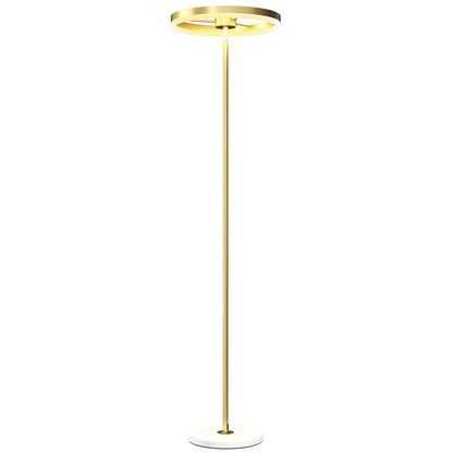Lampă de Podea Modernă Dimabilă Întrerupător Pedală 3 Luminozitate Aurie