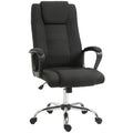 Scaun de Birou Ergonomic, Basculant și Căptușit, cu Înălțime Reglabilă, 62 x 76 x 110-119 cm, Negru