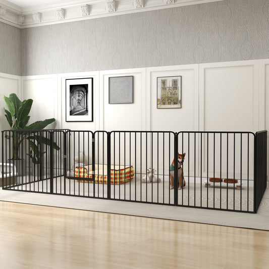 tarc Joaca Caini – 6 Panouri Metalice, Rezistent Interior/Exterior