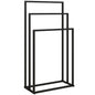 Suport pentru prosoape autoportant cu 3 brațe din oțel, 45x21.5x85 cm