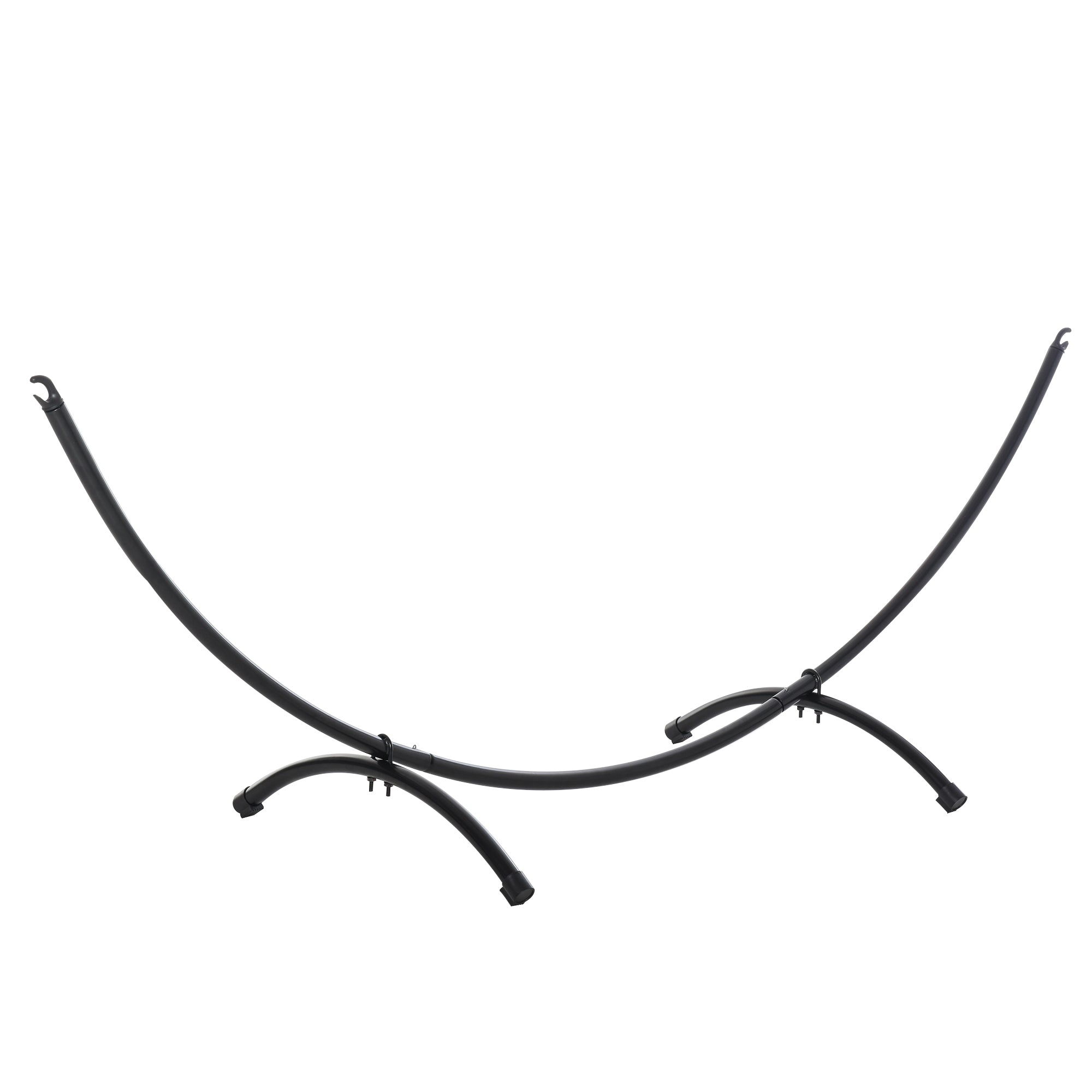 Structura pentru Hamac Universal de 3m, Suport din Metal, 300x90x100cm, Negru