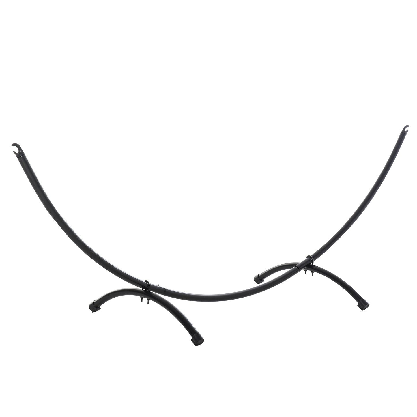 Structura pentru Hamac Universal de 3m, Suport din Metal, 300x90x100cm, Negru