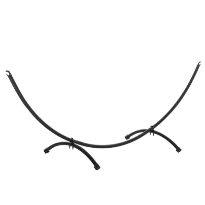Structura pentru Hamac Universal de 3m, Suport din Metal, 300x90x100cm, Negru