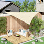 Cort parasolar triunghiular- Cort tip velă - Anti UV - Crem - 6x6x6m