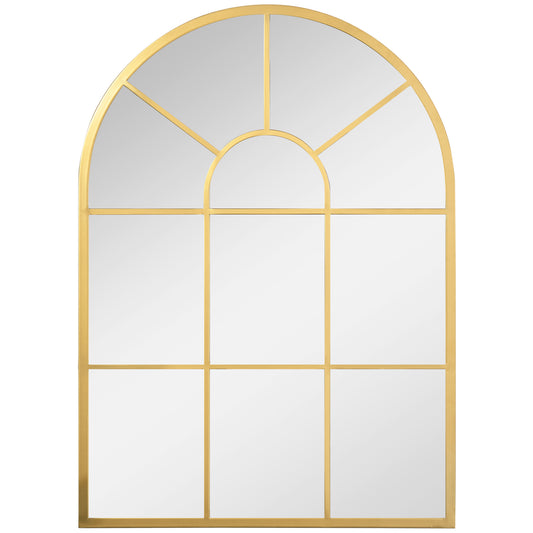 Oglinda Moderna de Perete – Arcuita 70×50 cm, Stil Fereastra Negru