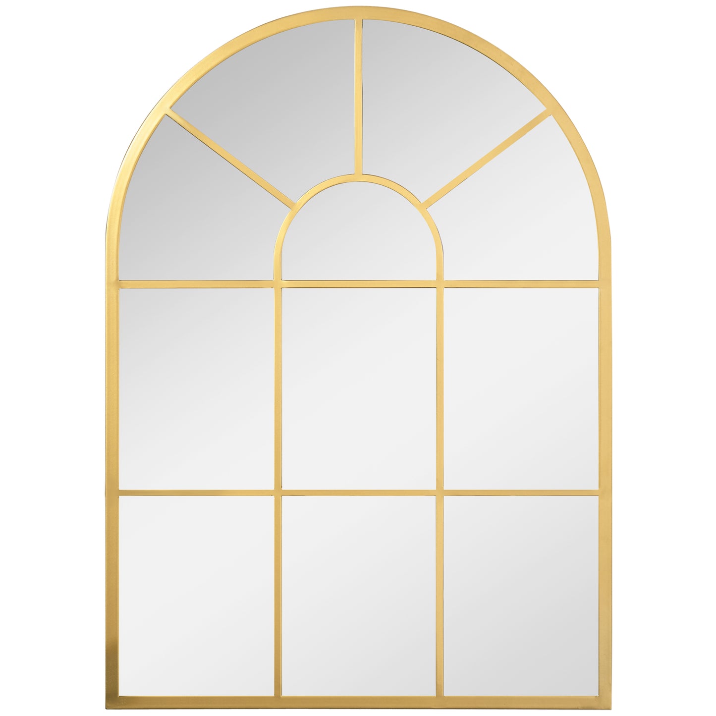 Oglinda Moderna de Perete – Arcuita 70×50 cm, Stil Fereastra Negru