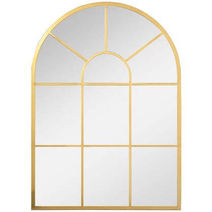 Oglinda Moderna de Perete – Arcuita 70×50 cm, Stil Fereastra Negru