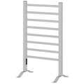 Uscător Electric pentru Prosoape de Podea sau Perete 150W cu Temporizator 2-4 Ore, 53x35x90 cm, Argintiu