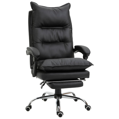 Fotoliu Birou Negru – Rabatabil, Suport Picioare & Ergonomic