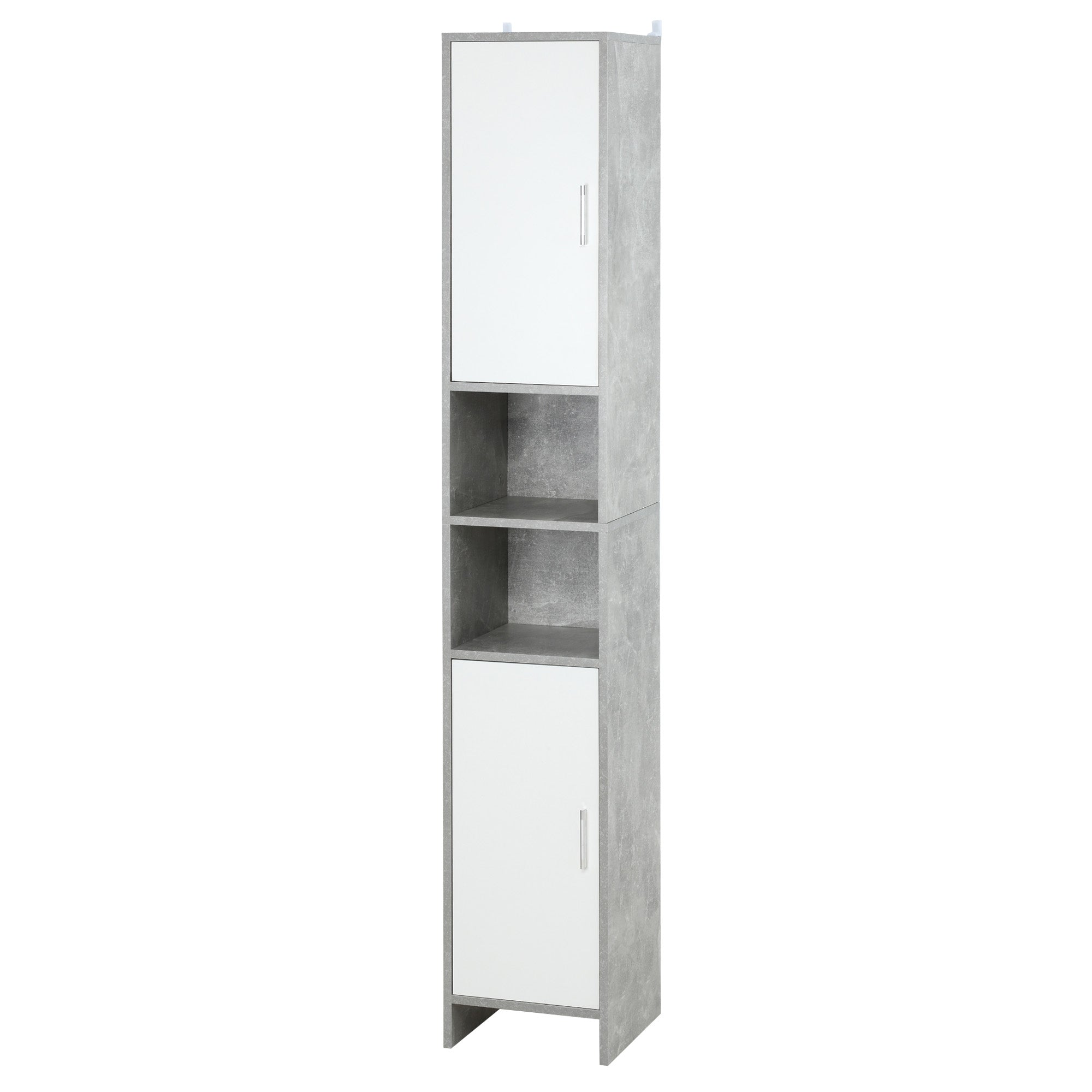 Dulap Baie Coloana – 30×30×180 cm, Lemn Efect Ciment