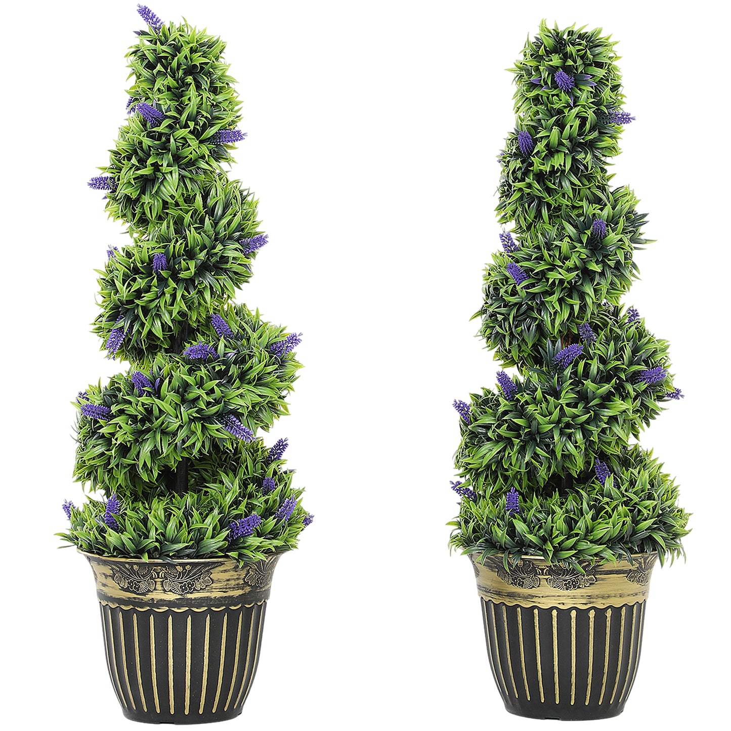 Set de Două Plante Artificiale Lavandă 90 cm