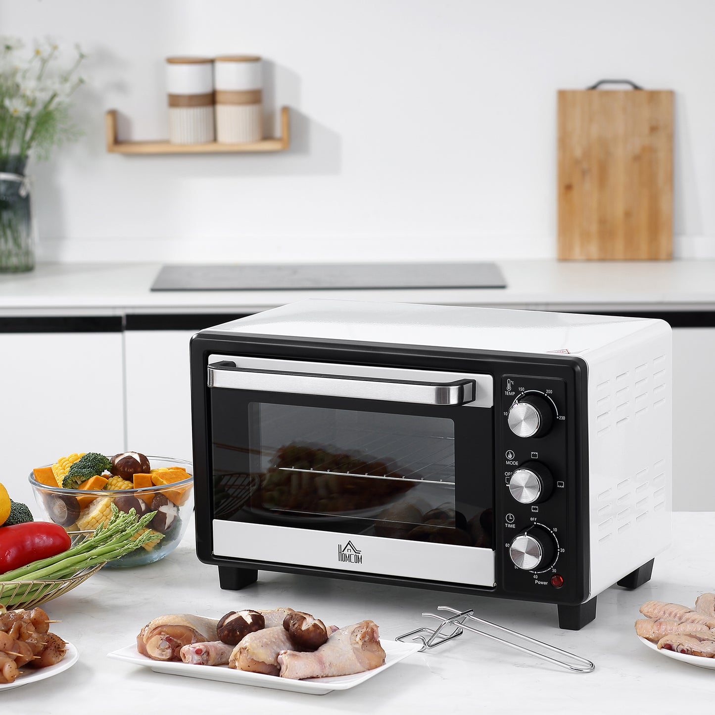 Cuptor Electric Ventilat – 44×32×28 cm, Cu Tava & Gratar