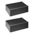 Set 2 Noptiere Suspendate Moderne din Lemn pentru Dormitor, 40x30x15cm, Negru