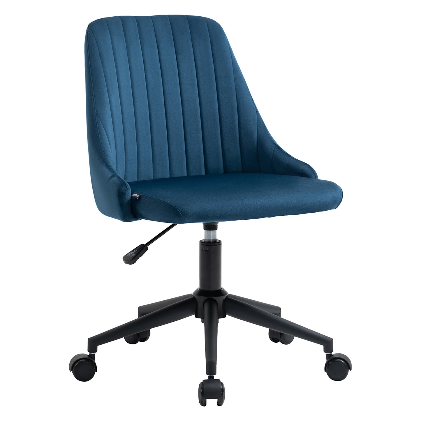 Scaun Birou Catifea Albastru – Reglabil & Pivotant 360°