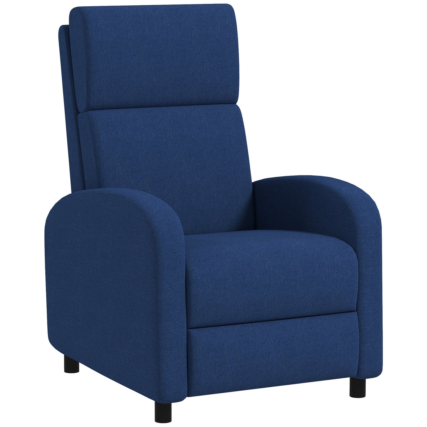 Fotoliu Relax Reclinabil Manual până la 160° cu Suport pentru Picioare, Albastru