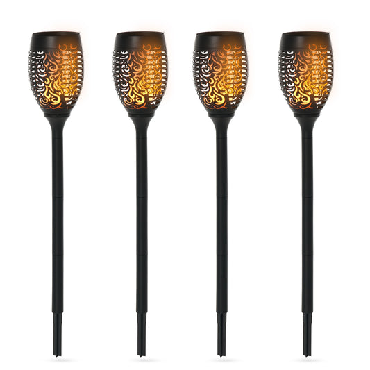 Set 4 Lampi Solare LED Exterior Ø12×72 cm