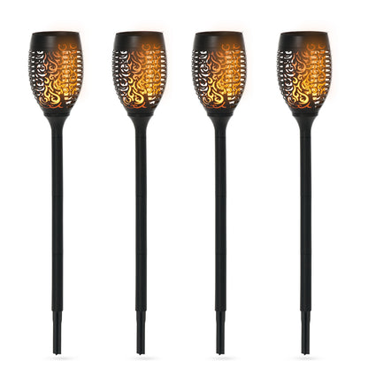 Set 4 Lampi Solare LED Exterior Ø12×72 cm