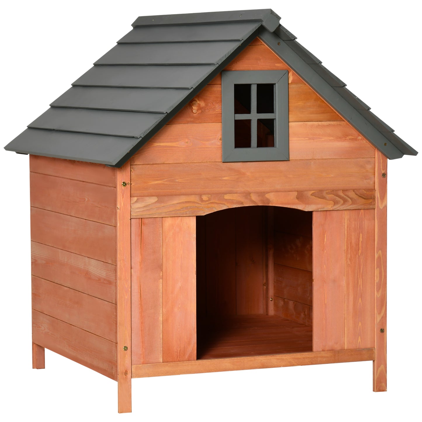 Cusca Lemn 81×91×98 cm – Pentru Caini pana la 30 kg