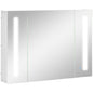Dulap Baie LED – Oglinda, 3 Usi & Rafturi Reglabile