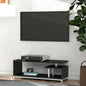 Mobilier TV din Lemn, Negru, 114x40x40.5cm