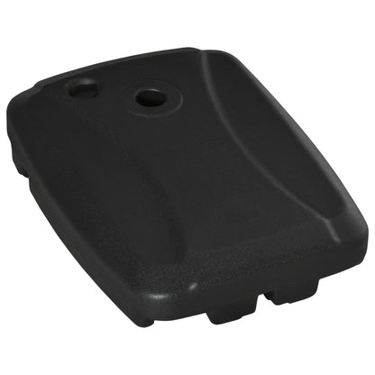 Bază pentru Umbrelă de Soare cu Braț, Umplibilă până la 75 kg, cu Bază în Formă de T Inclusă, 80x60x17 cm, Neagră