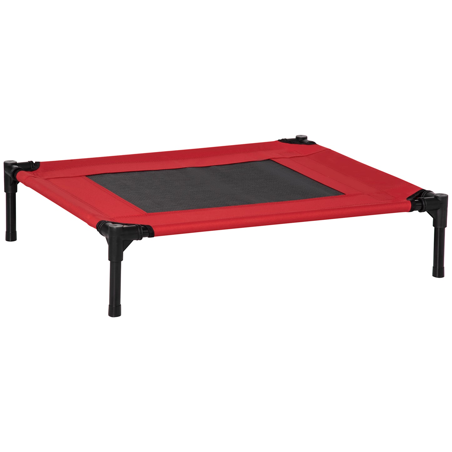 Saltea estivala pliabila pentru caini pana la 18kg de exterior si interior pat pentru animale 76x61x18cm rosu