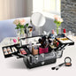 Valiza Make Up Profesionala cu Truse Detasabile Rama din Aluminiu 30x18.5x22cm