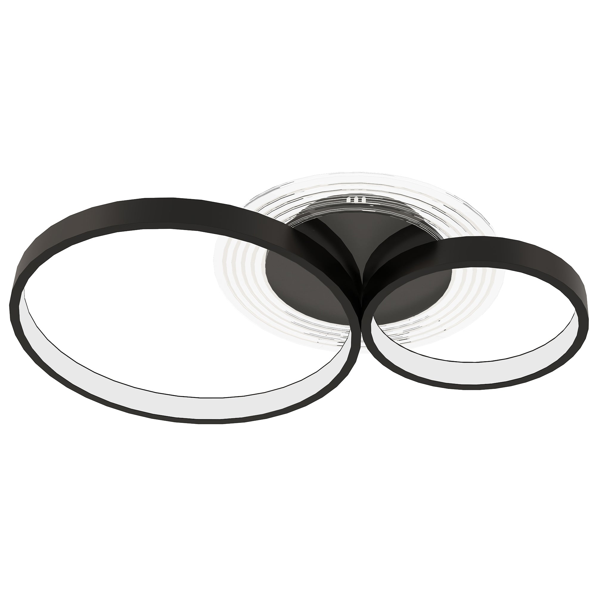 Lampă de tavan LED Modernă cu Intensitate Reglabilă, Putere 40W, Negru