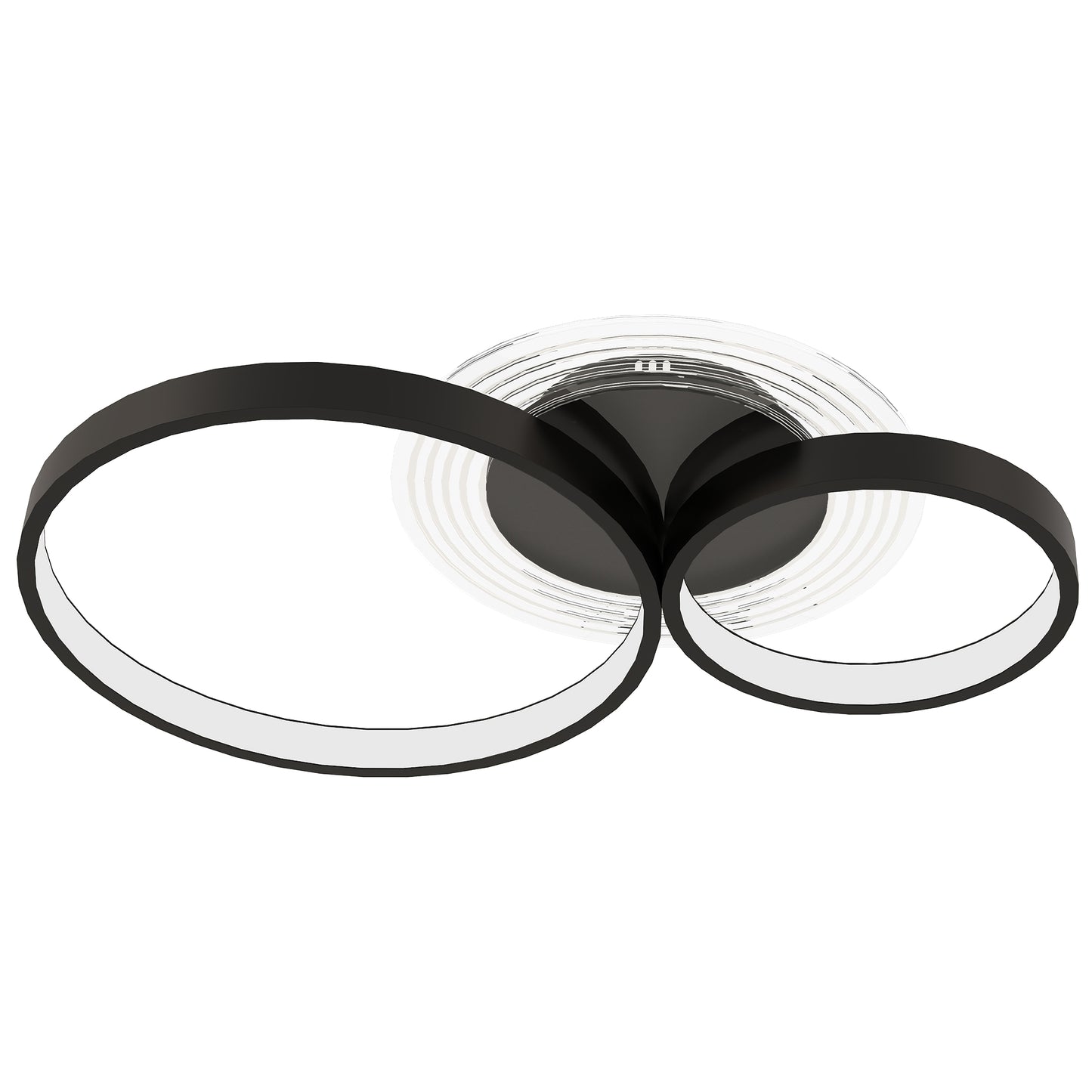 Lampă de tavan LED Modernă cu Intensitate Reglabilă, Putere 40W, Negru
