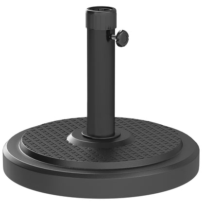 Baza pentru Umbrela de Soare, Compatibila cu Stalpi de 38 sau 48 mm, Ø48x38.5 cm, Negru