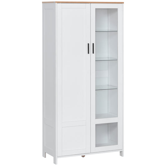 Bufet Modern Alb 2 Usi 7 Rafturi