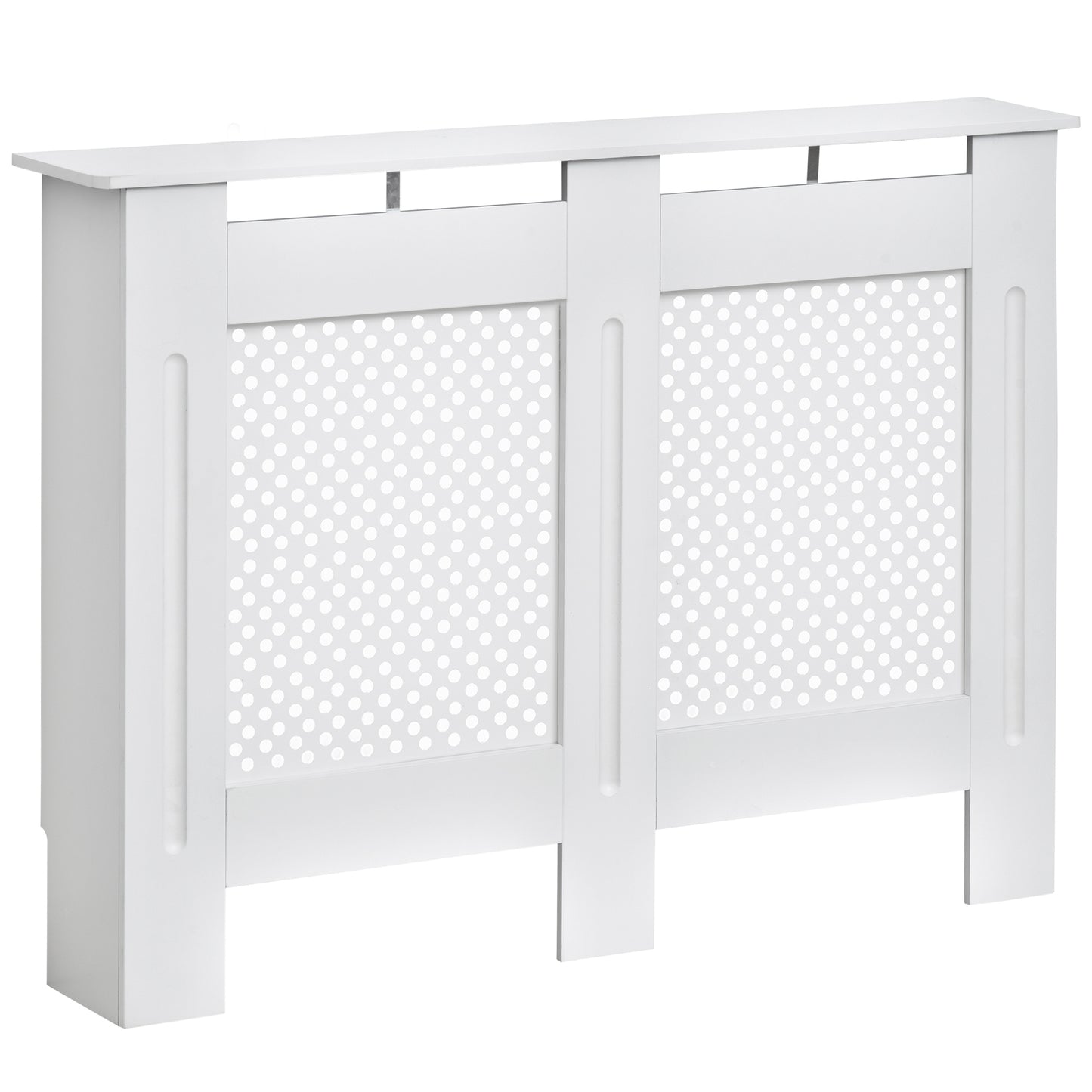 Masca Calorifer Lemn Alb – 111,5×82×19 cm cu Grilaj Elegant