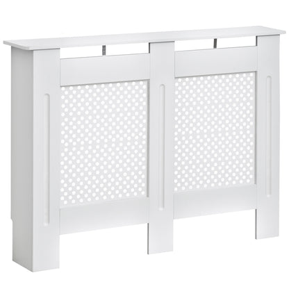 Masca Calorifer Lemn Alb – 111,5×82×19 cm cu Grilaj Elegant