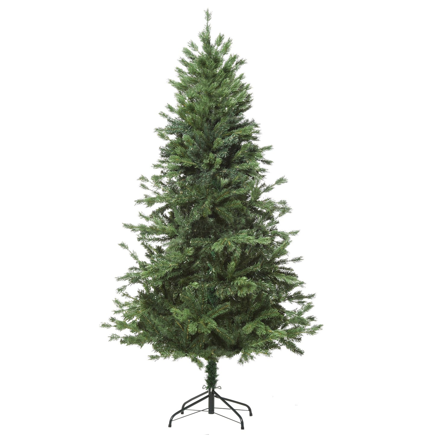 210cm Brad de Craciun, Pin artificial cu ramuri 934 baza pliabila si detasabila