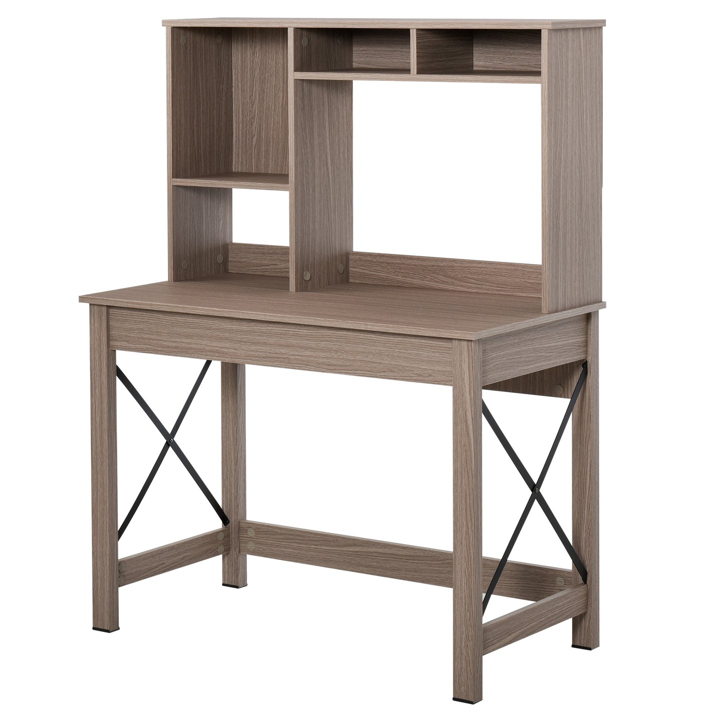 birou raft cu biblioteca, 105x50x137,5cm