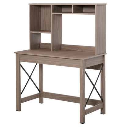 birou raft cu biblioteca, 105x50x137,5cm