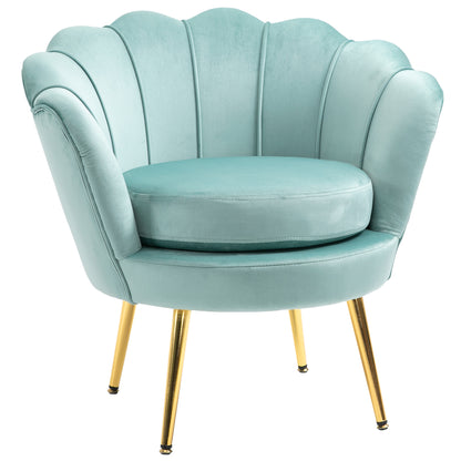 Fotoliu Vintage – Catifea Verde 76×76×74 cm, Design Elegant