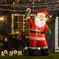 Mos Craciun gonflabil cu lumini LED, 125x95x243 cm