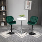 Set 2 Scaune Bar – Catifea Verde, Rotative & Reglabile