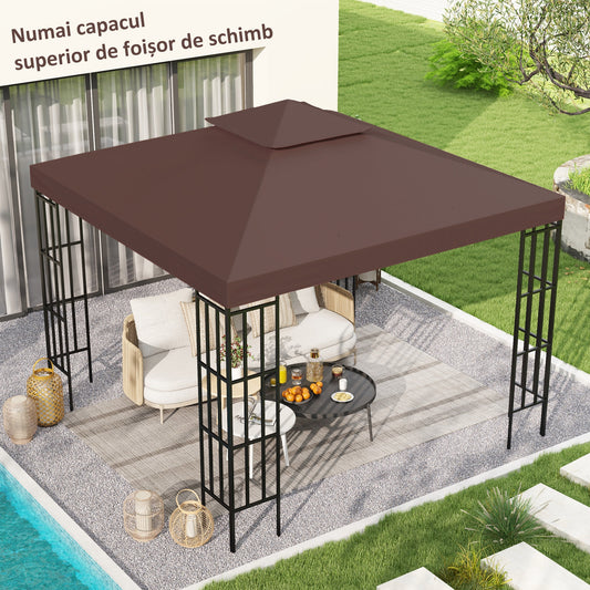 Prelata de Schimb 3×3 m – Copertina UV Cafeniu 2‑Nivel pentru Foisor