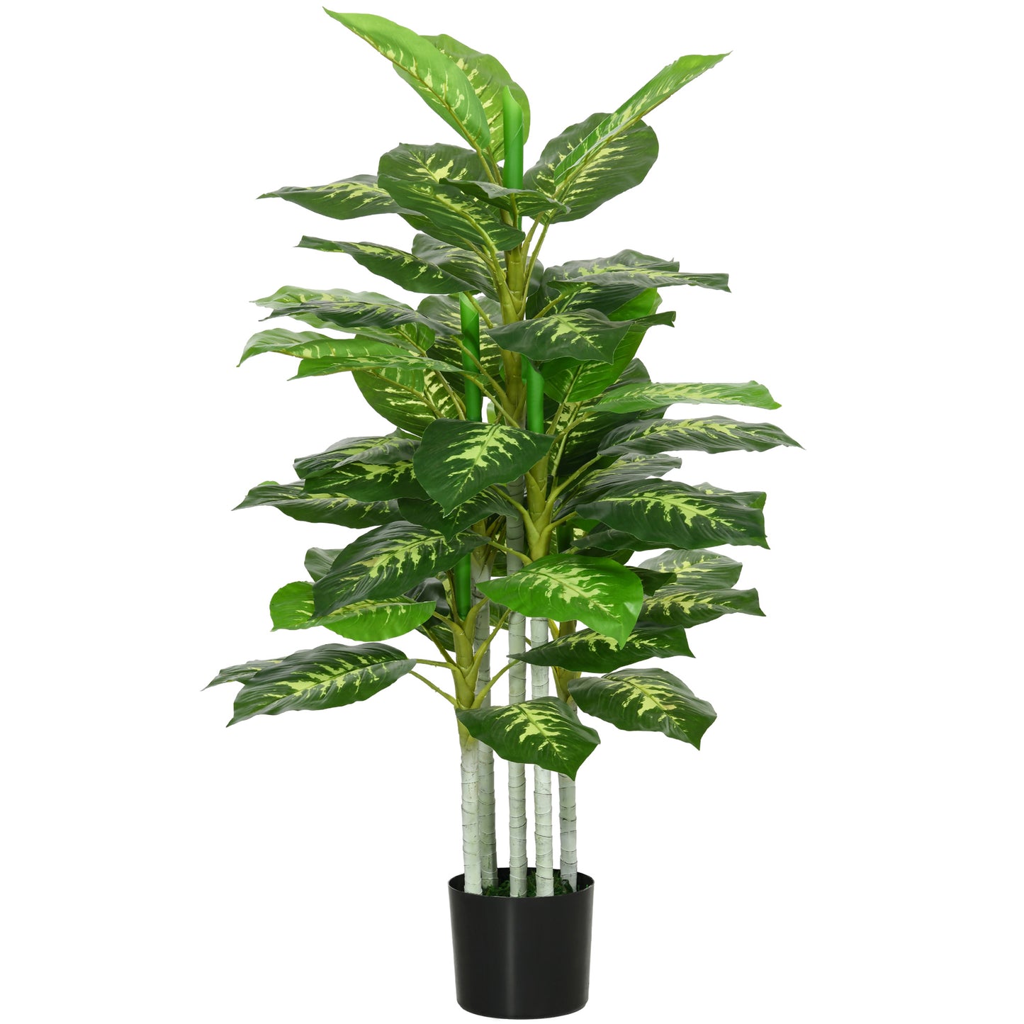 Plantă Artificială Decorativă, Înaltă de 120 cm, cu Ghiveci Negru pentru Interior și Exterior