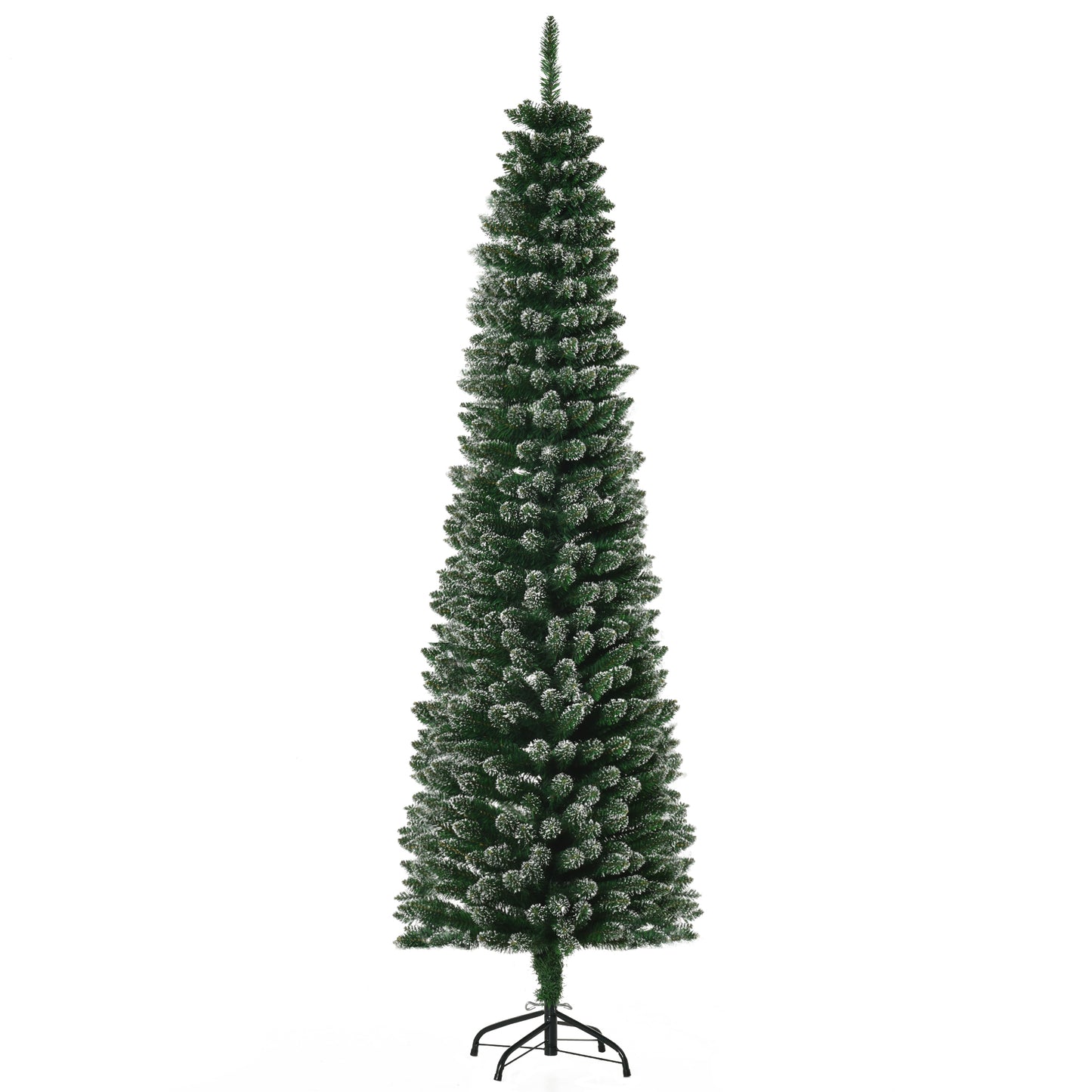 Brad de Craciun cu zapada artificiala 570 ramuri baza detasabila Φ53x190cm