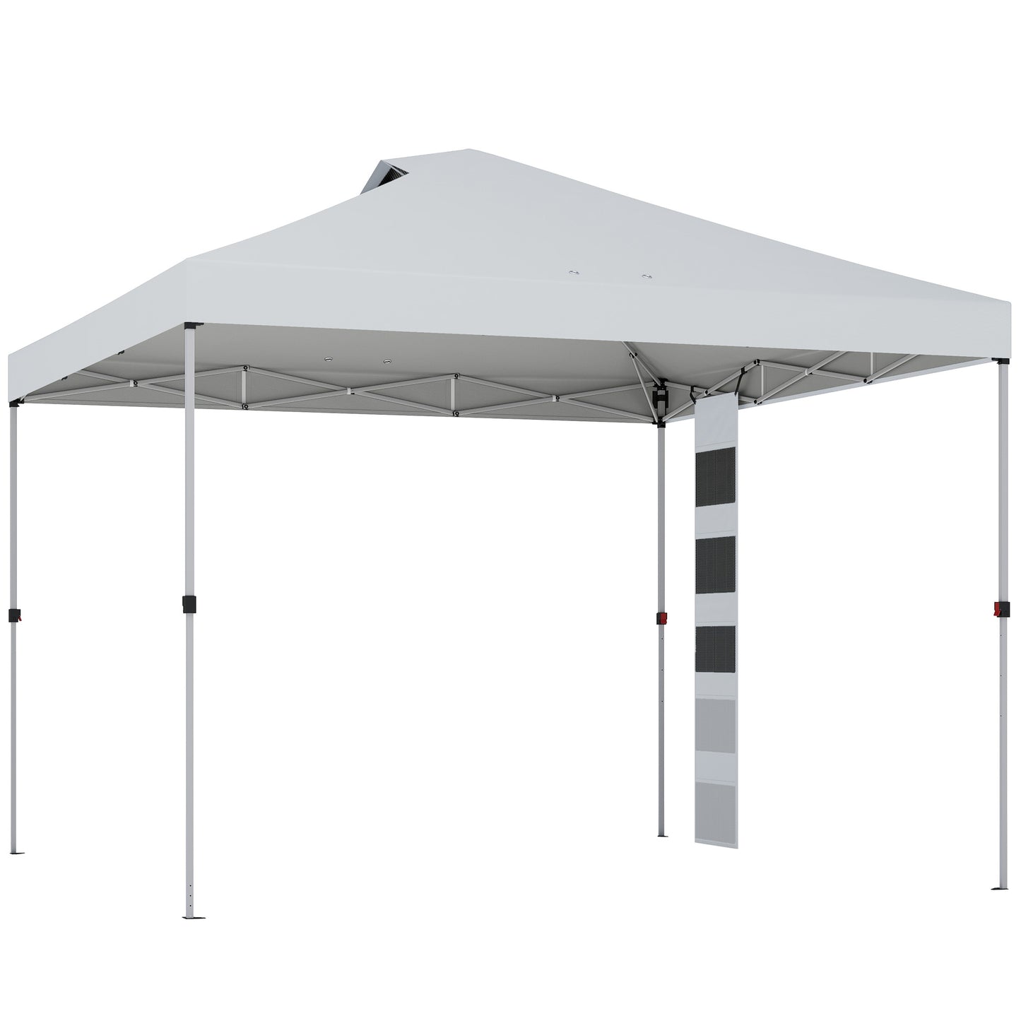 Pavilion 3x3 m Pop-Up cu Buzunare, UPF 50+, cu Saci de Nisip și Geantă cu Roți