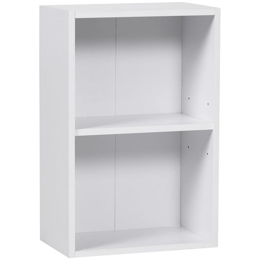 biblioteca din lemn, cu raft, 40x24x61 cm, alba