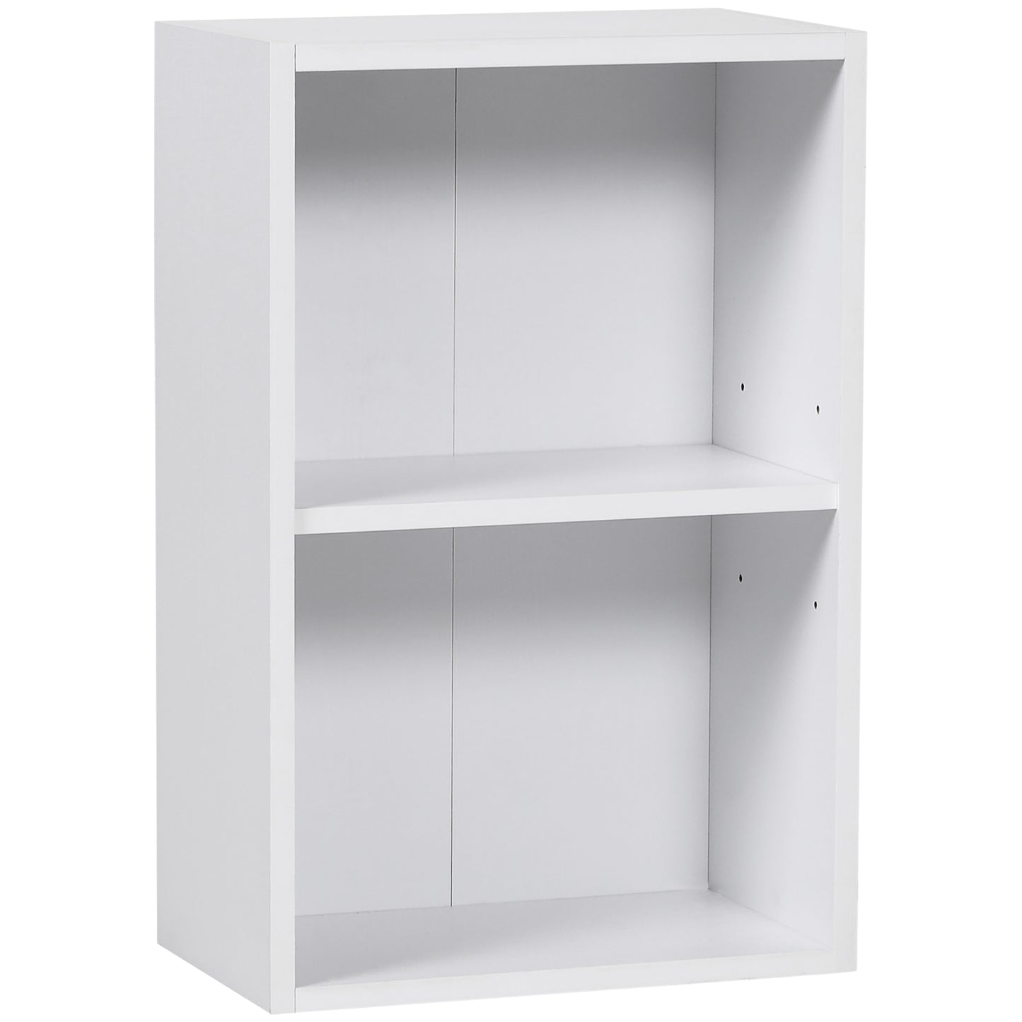 biblioteca din lemn, cu raft, 40x24x61 cm, alba