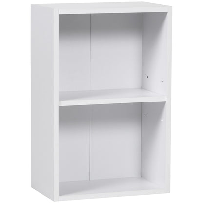 biblioteca din lemn, cu raft, 40x24x61 cm, alba