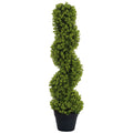 Plantă Artificială Eucalipt Spiralat cu Ghiveci Inclus Rezistent la Raze UV, Ø17,5x90 cm, Verde