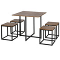 Set Masa Bar Industrial – 5 Piese (Masa + 4 Scaune)