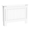 Masca Calorifer MDF Alb – 112×19×81 cm cu Grilaj Modern